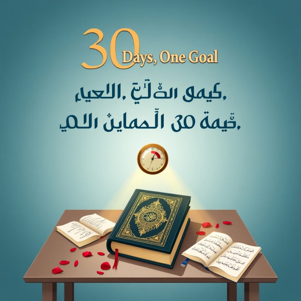 How to Finish Quran in 30 days,finish Quran - 30 Days, One Goal: How to Finish Quran in 30 days - IJAAZAH Prioritize Quality and Reflection