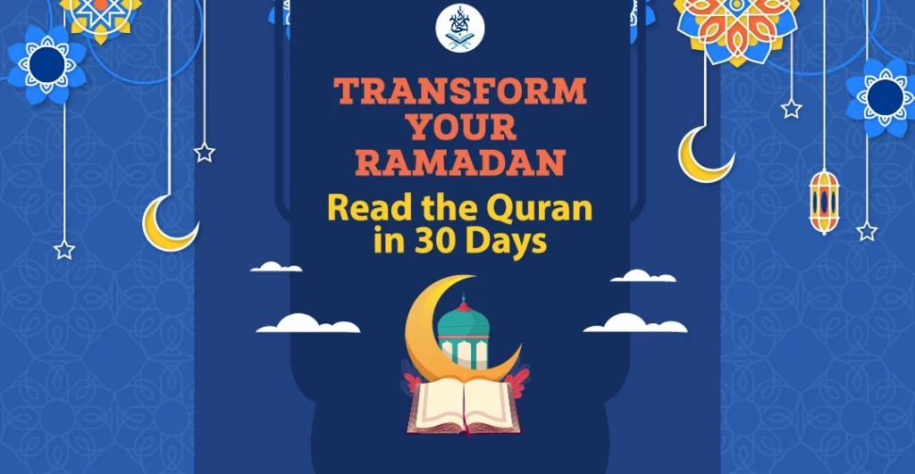 Quran Reading Schedule Read the Quran in 30 Days