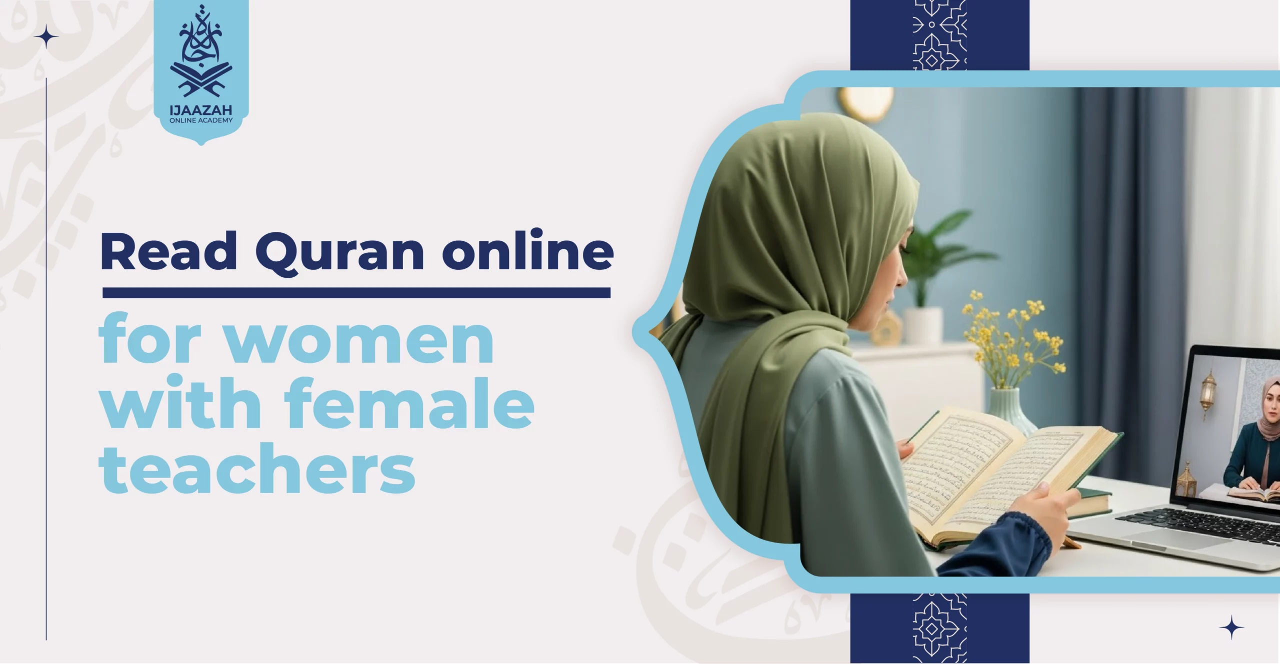 Read Quran online for women with female teachers